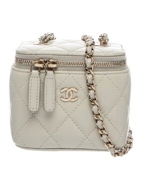 CHANEL Mini Vanity Case w/ Chain
Gray